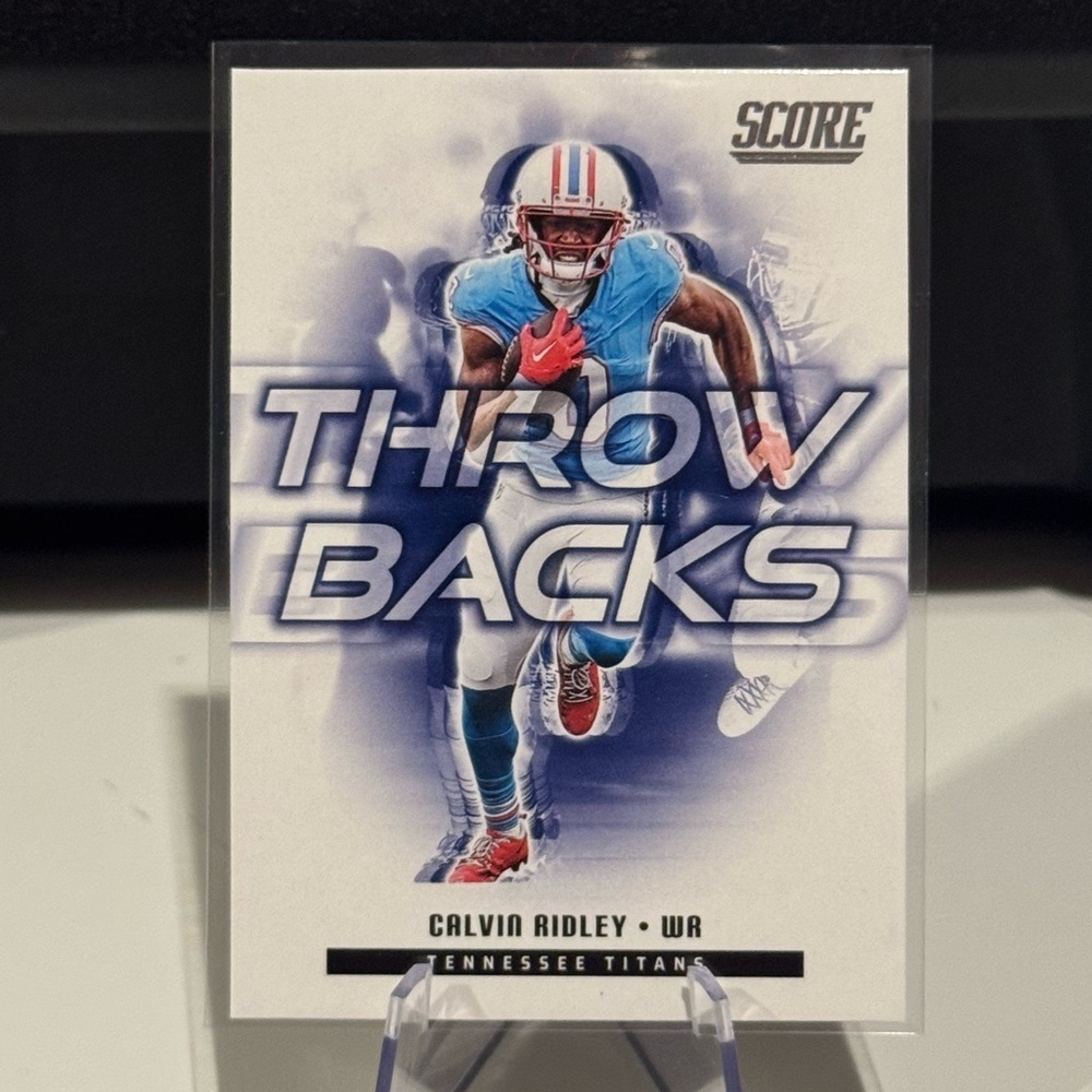 🔥 2025 Calvin Ridley Panini Score Throw backs Card.
